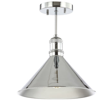Nick 11" Metal LED Semi Flush Mount - JONATHAN Y